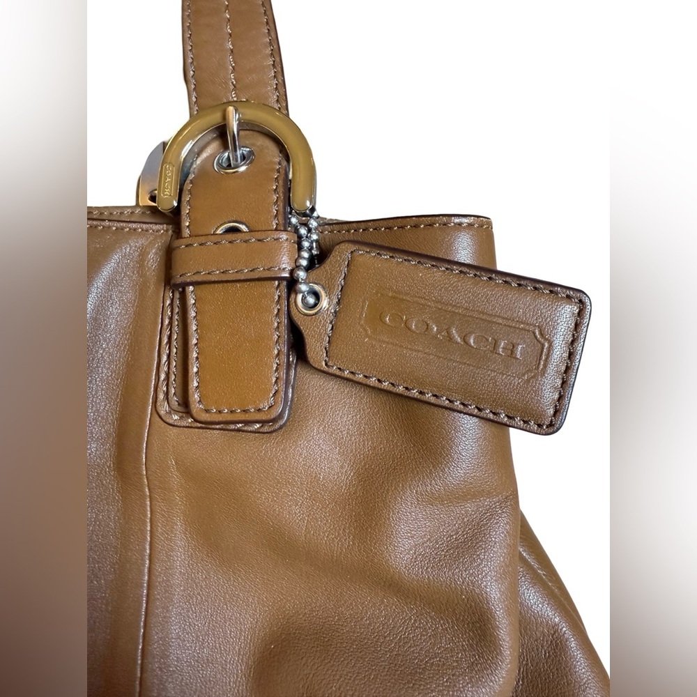 Coach Bleecker F17724 Leather Tote Brown Great Condition - Picture 5 of 12